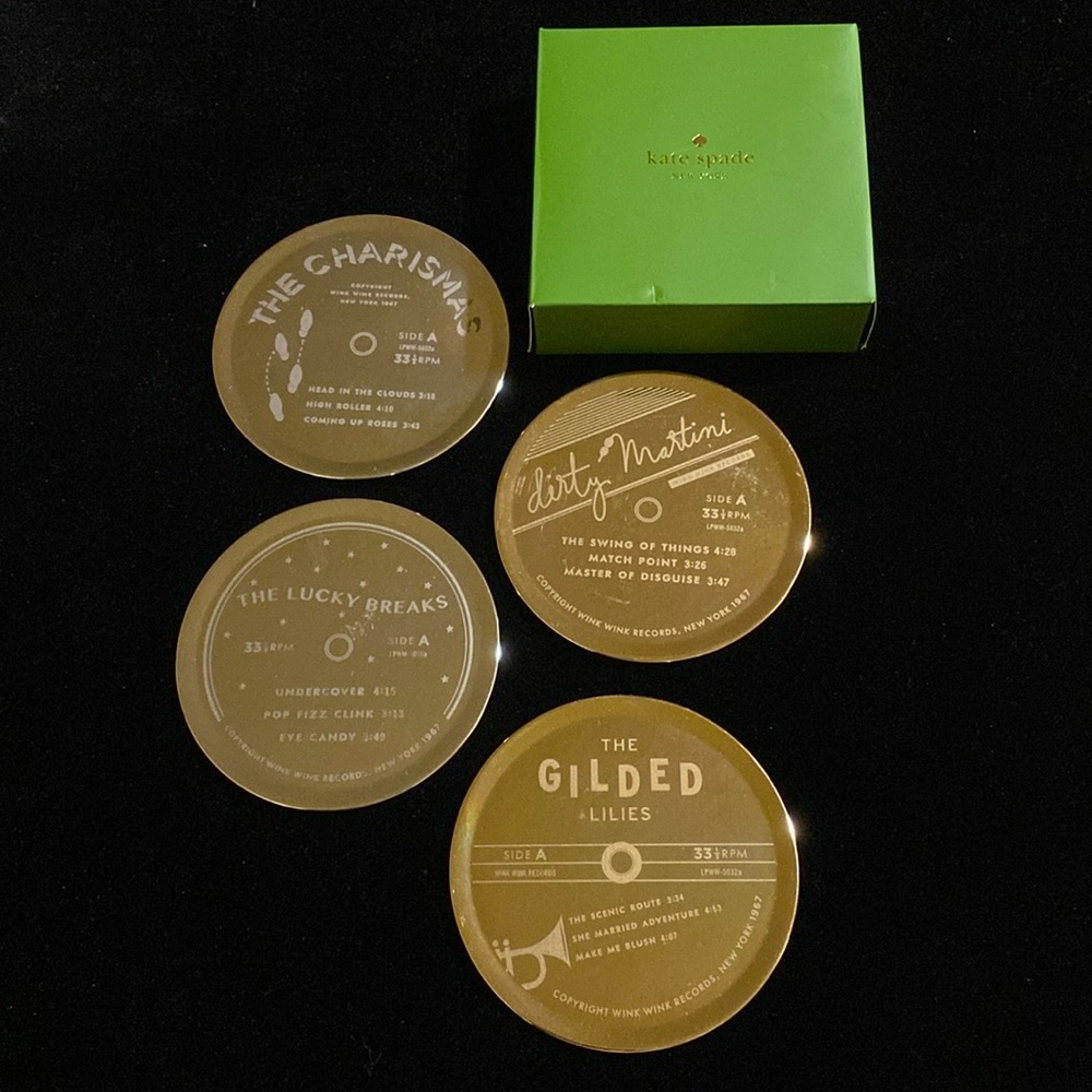 Kate spade drink coasters